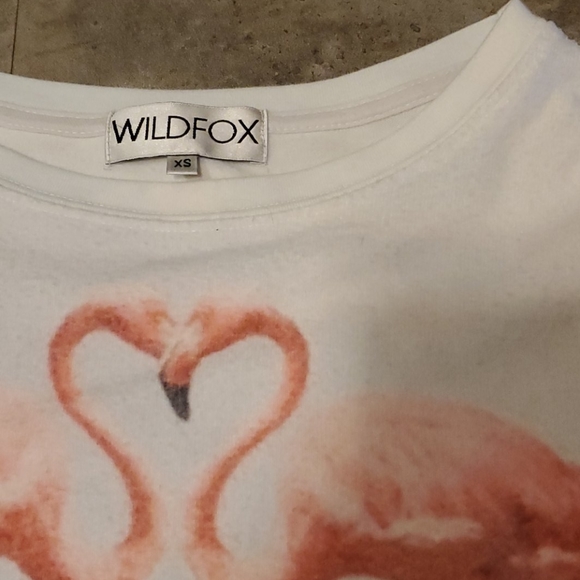 Wildfox flamingo sweatshirt sz xs - Picture 3 of 8